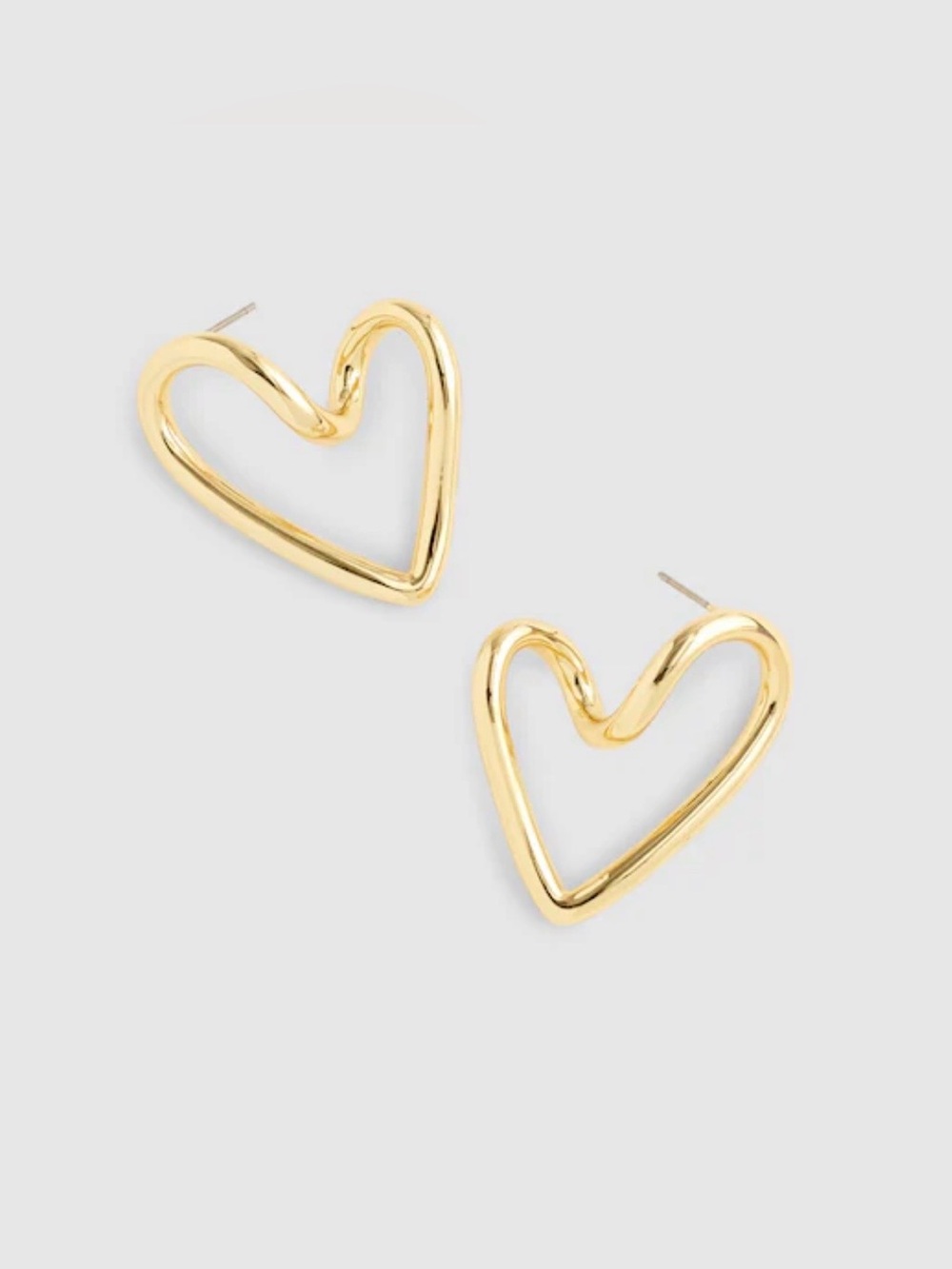 Madewell heart hoop earrings